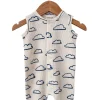 Organic Waffle Easy Romper, Cloud