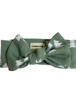 Organic Waffle Knot Bow, Alpine Trees