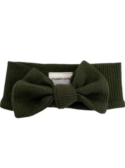 Organic Waffle Knot Bow, Forest