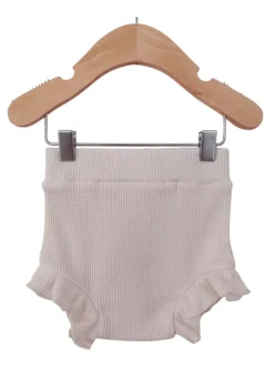 Organic Waffle Ruffle Bloomer, Snow
