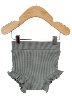 Organic Waffle Ruffle Bloomer, Mountain Green