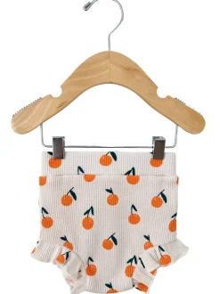 Organic Waffle Ruffle Bloomer, Oranges