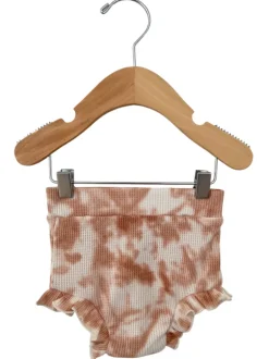 Organic Waffle Ruffle Bloomer, Spice Tie Dye