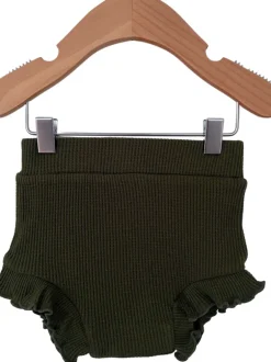 Organic Waffle Ruffle Bloomer, Forest