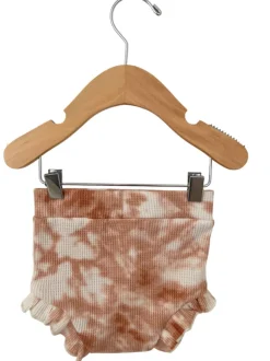 Organic Waffle Ruffle Bloomer, Spice Tie Dye