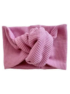 Organic Waffle Turban Headband, Lavender