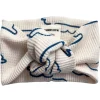 Organic Waffle Turban Headband, Cloud