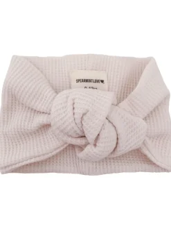 Organic Waffle Turban Headband, Snow