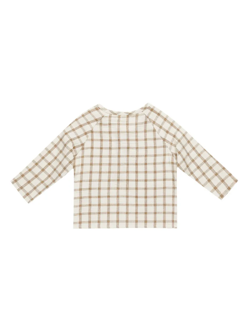 Organic Zion Shirt, Cinnamon Plaid