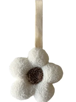 Pacifier Lovey, White Flower