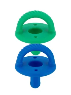 Pacifier 2-Pack, Hero Blue/Clover Cables