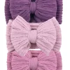 3-Pack Cable Bows, Plum/Soft Violet/Orchid