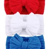 3-Pack Cable Bows, Red/White/Blue