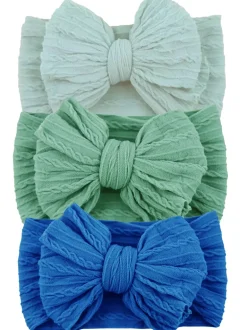3-Pack Cable Bows, Skylight Blue/Ivy/Azure