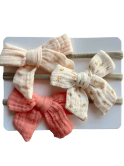 3-Pack Nylon Bows, Bella