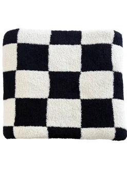 Phufy® Bliss Checker Sofa Blanket, Black