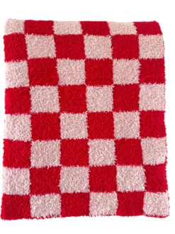 Phufy® Bliss Checkerboard Blanket, Red/Strawberry