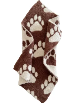 Phufy® Bliss Mini Blanket, Chocolate Bear Paw