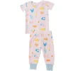 2-Piece Lounge Wear Set, Pink Baseball