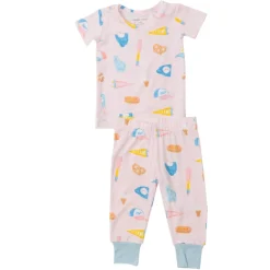 2-Piece Lounge Wear Set, Pink Baseball