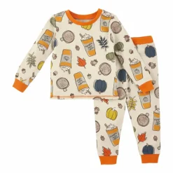 2-Piece Pajama Set, Pumpkin Spice Latte