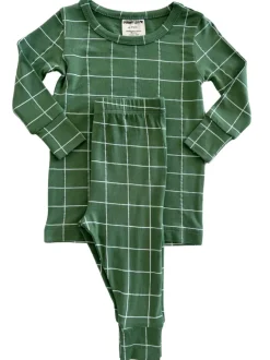2-Piece Set, Basil Windowpane