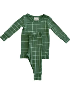 2-Piece Set, Basil Windowpane