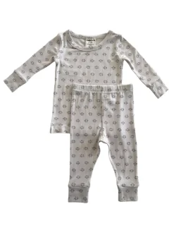2-Piece Set, Natural/Black Geo