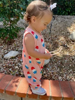 Popsicle Pink / Organic Bay Jumpsuit