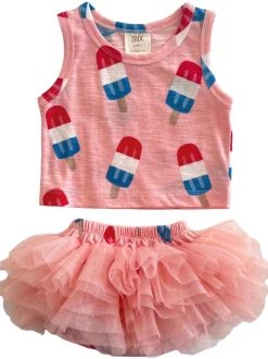 Popsicle Pink / Organic Tutu Bloomer Set