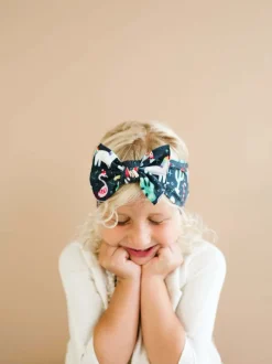Printed Knot Bow, Holiday Bash