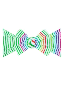 Printed Knot Bow, Lucky Stripe