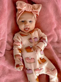 Pumpkin Pie / Organic 2-Way Zip Romper