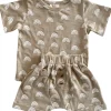 Rainbow / Organic Tee & Short Set