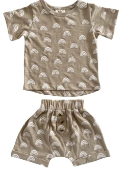 Rainbow / Organic Tee & Short Set