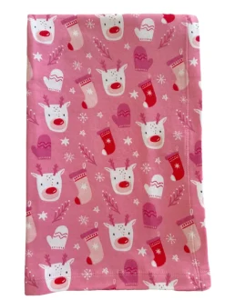 Reindeer Pink / Organic Swaddle