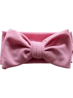 Ribbed Bow, Carnation Pink