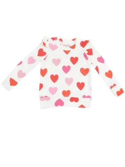 Ruffle Sweatshirt, Big Hearts