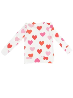 Ruffle Sweatshirt, Big Hearts
