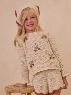 Rylee & Cru Crochet Scarf Headband, Natural