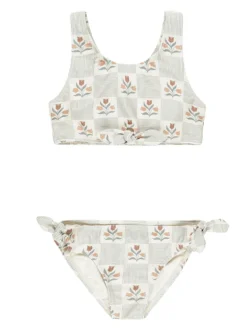 Rylee & Cru Knotted Bikini, Garden Grid