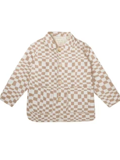 Rylee & Cru Noelle Coat, Sand Check