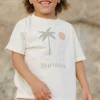 Rylee & Cru Raw Edge Tee, Santorini