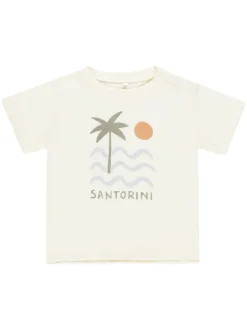 Rylee & Cru Raw Edge Tee, Santorini