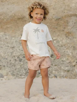 Rylee & Cru Raw Edge Tee, Santorini