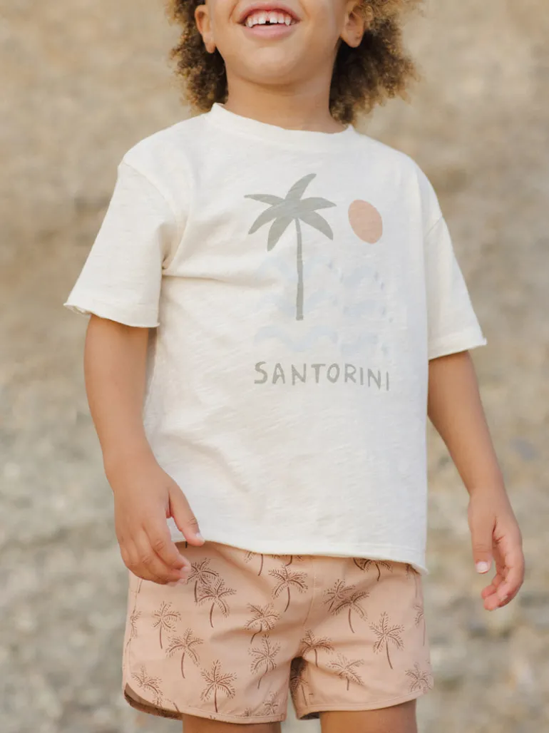 Rylee & Cru Raw Edge Tee, Santorini
