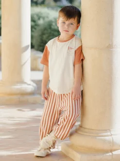 Rylee & Cru Relaxed Jogger, Poppy Stripe
