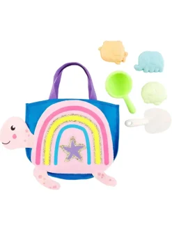 Sequin Turtle Sand Toy Tote Set