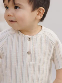 Short Sleeve Zion Shirt, Summer Stripe