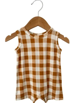 Shortie Romper, Tuscany Plaid